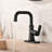 Remeslo Collection Single-Handle Deckmount Lavatory Bathroom Faucet with Drain Assembly - Matte Black-122356318