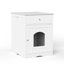 Enceinte en bois pour litière pour chat avec tiroir, table d'appoint, cage intérieure pour animal, table de chevet pour chat-1561088463