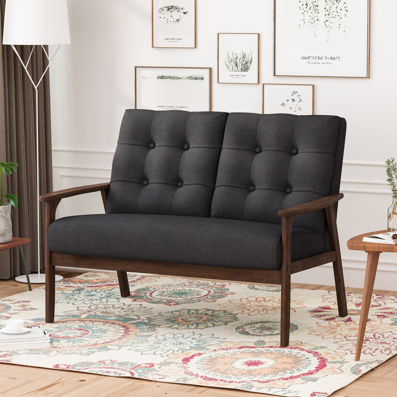 2 SEATER SOFA COUCH LOVESEAT WITH ARMREST