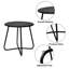 Table d'appoint ronde ronde en métal imperméable pour patio, jardin et balcon | Idée de cadeau-488351611