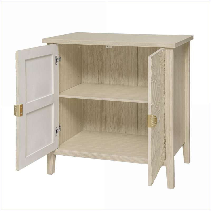 Armoire de rangement à 2 portes avec tablette réglable pour le salon, la salle à manger et la cuisine