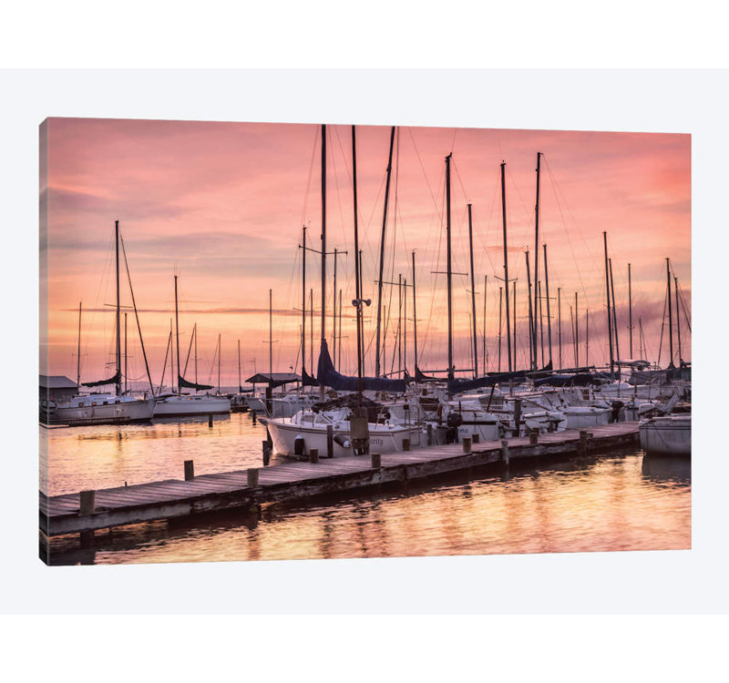Ensemble de voile sur toile, H 8 po x l 12 po x P 0,75 po, Toile tendue, Pas de tapis