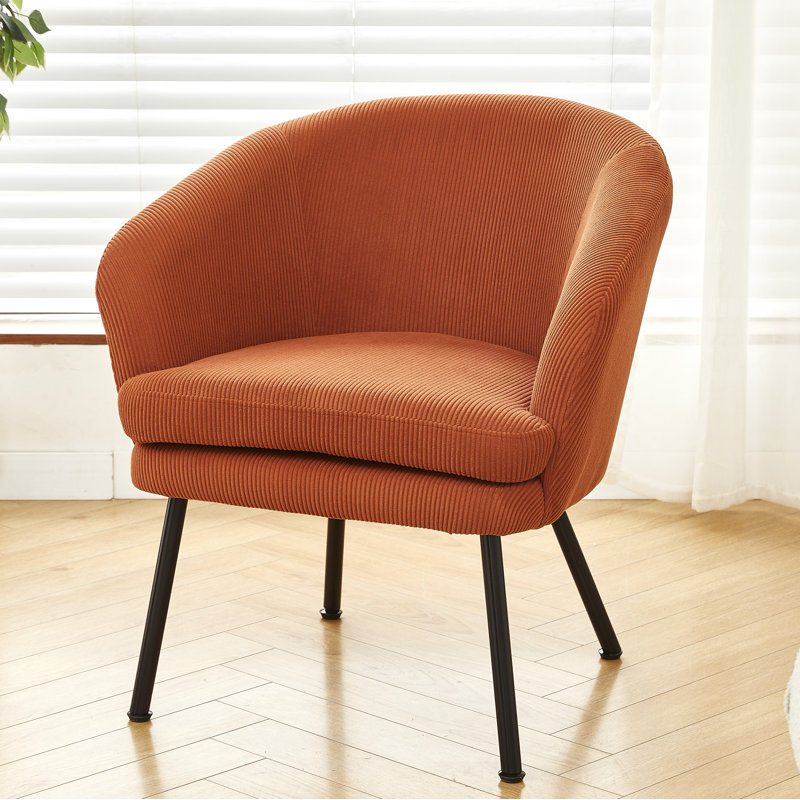 30.12'' Height corduroy armchair, Red Corduroy