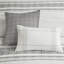 Édredon en coton très grand - gris et blanc pour le confort de la chambre à coucher 100% gris / blanc