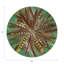 Pheasant Feathers Vegan Leather Round Pebble Placemat-1246054990