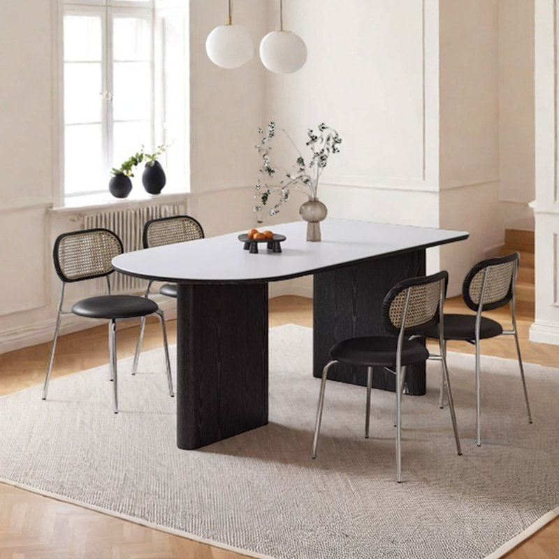 Ensemble de table de salle à manger Parquet, H 29,53 po x L 70,87 po x l 35,43 po