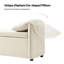 Aristides Modern 61''W Upholstered Storage Bench with Pillows Designed to Resemble Elephant Ears-2095362853