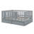 Wood Daybed With Fence Guardrails,Drawers And Split Into Independent Floor Bed-2072608846-2072740434