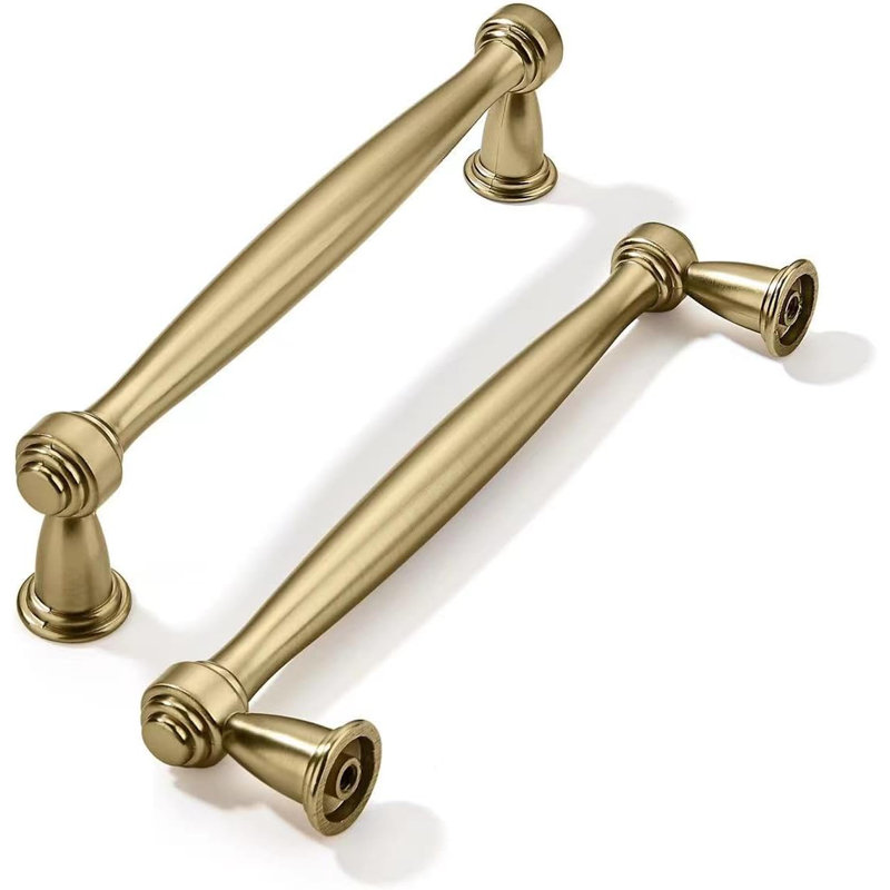 Paquet de 10 poignées d'armoire, poignées d'armoire de cuisine et quincaillerie de tiroir de commode, Cuivre, 6"