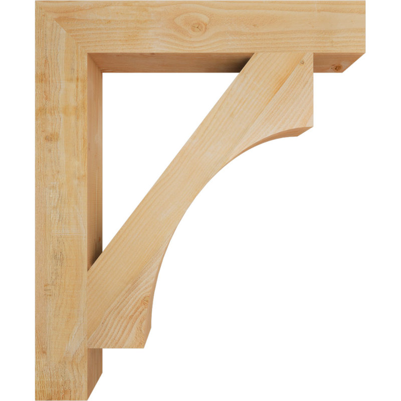 Support Westlake Block Rough Sawn, Sapin de Douglas, H 46 po x l 6 po x P 38 po