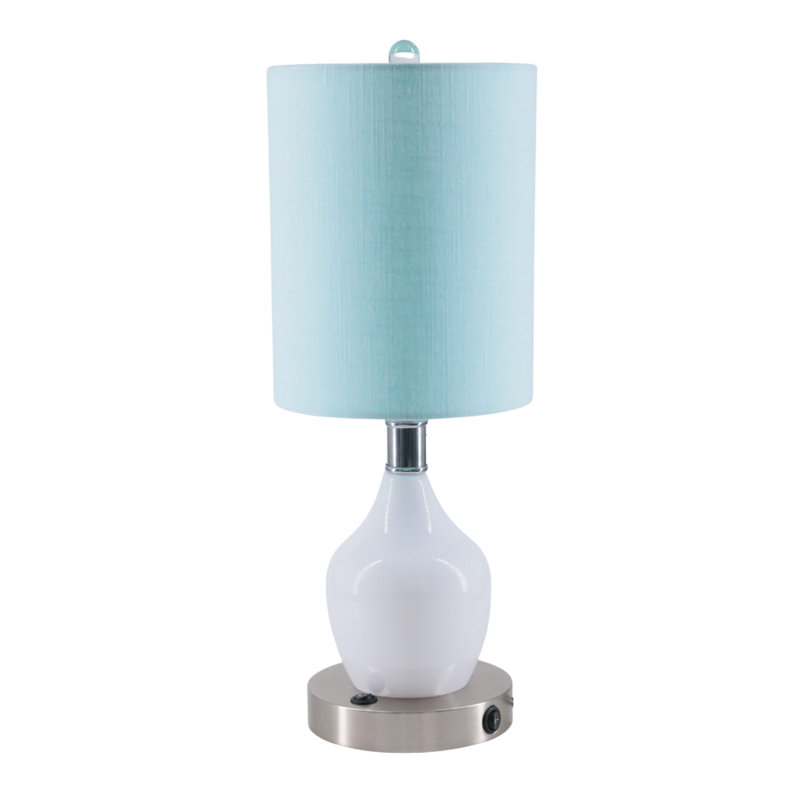 Metal USB Table Lamp, Blue
