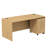 Series C Office Desk with 3 Drawer Mobile File Cabinet - Reversible-89999616-13779347