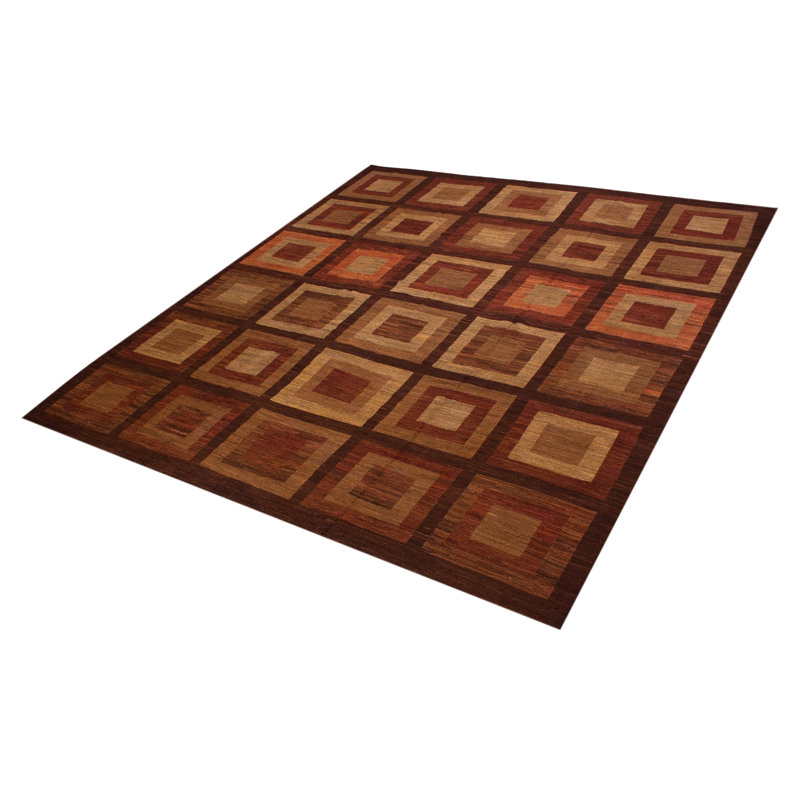 Tapisserie Kilim unique en son genre tissée à la main 13 pi 6 po x 15 pi 0 po