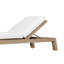 Chaise longue d'extérieur inclinable en teck