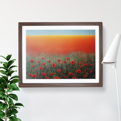 Spellbinding Poppy Field Flowers - Framed Print