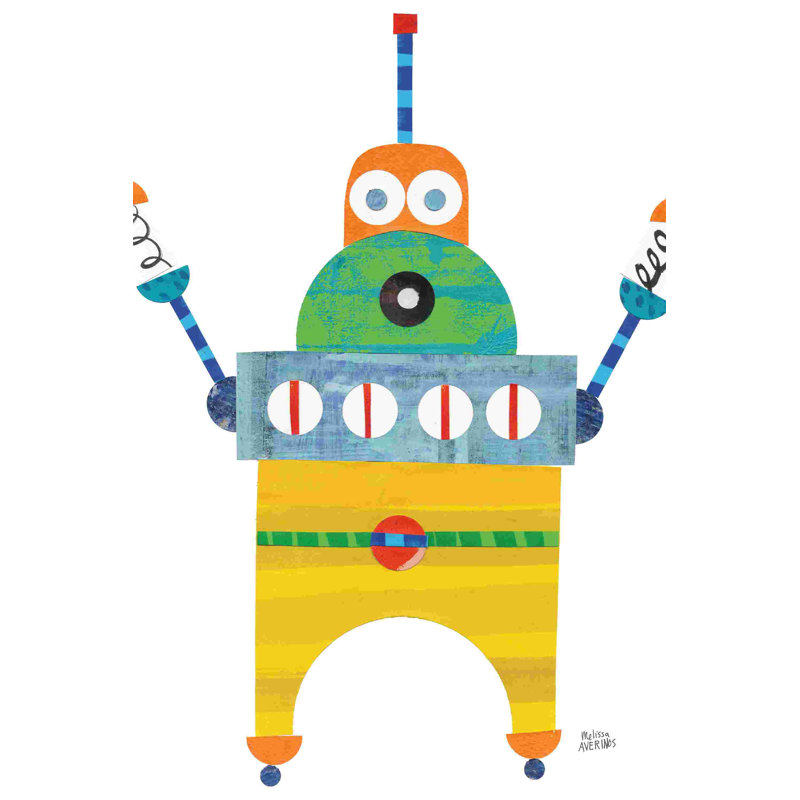 Robot Robot Party Element II, H 18 po x l 12 po