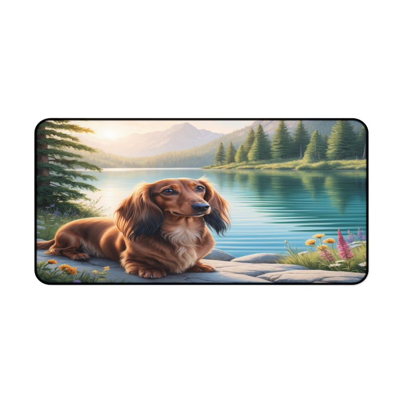 Polyester Desk Pad, 14.4x12.1
