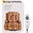Power Lift Recliner Chair with Heat & Massage, PU Leather Electric Reclining Chair for Elderly and Mobility Assistance, Adjustable Back & Footrest
