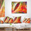 Mystic Red Fractal - coussin imprimé abstrait-30628643-30628639