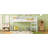 SanaLoft Solid Rubberwood Loft Bed with Ladder and Strengthened Slats