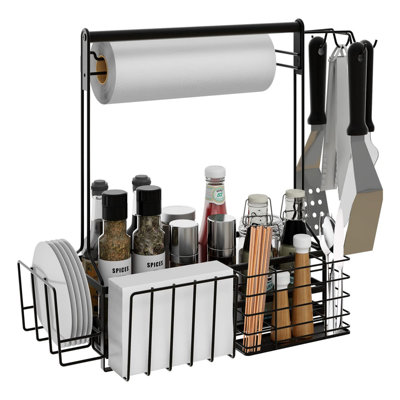 Outdoor Grilling Accessories With Paper Towel Holder