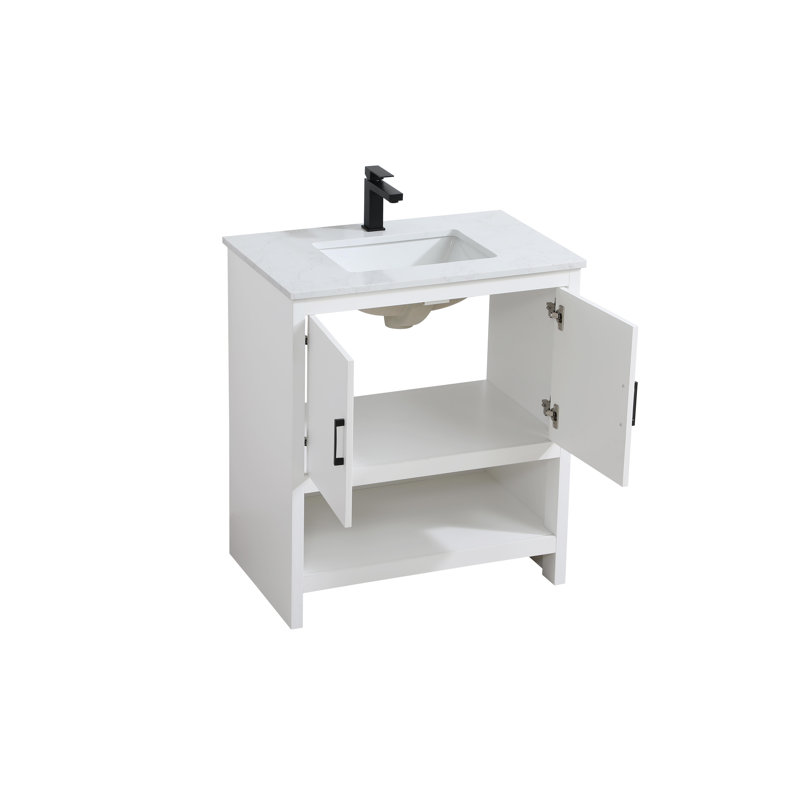 Meuble-lavabo simple 30 po Kirkbride, Blanc