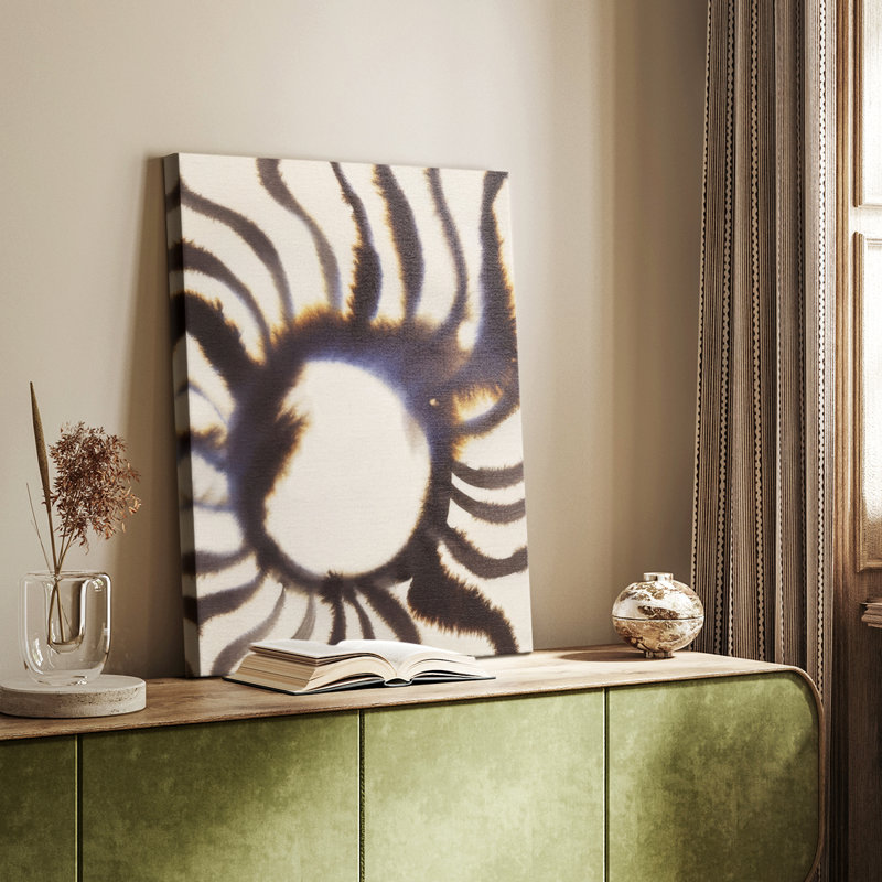 Inky Rays I - galerie sur mesure, H 18 po x l 12 po