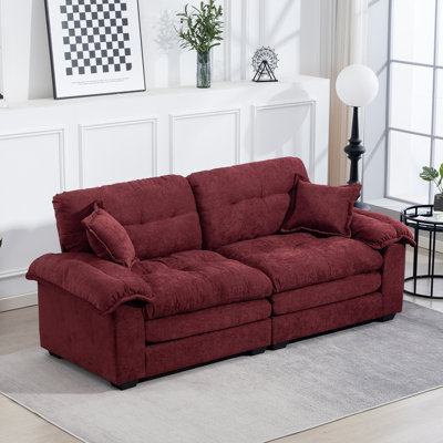 Aprilette 82.5" Genuine Leather Sofa