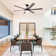 Vaczon 60" 6-Blade Modern Ceiling Fan with Dimmable 3CCT LED Lights and Remote Control