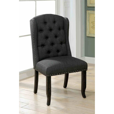 Chaise de salle à manger rustique 2 pièces