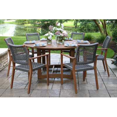 Fleur 6-Person Round Dining Set