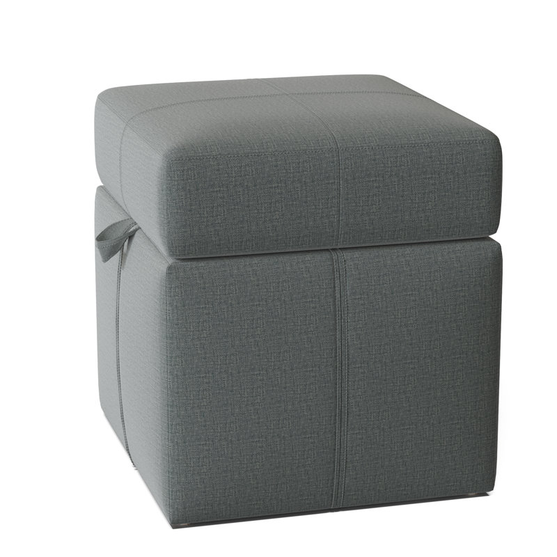 Preesall Upholstered Ottoman, Marlow Bluebird