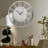 24" Large Mirrored Wall Clock