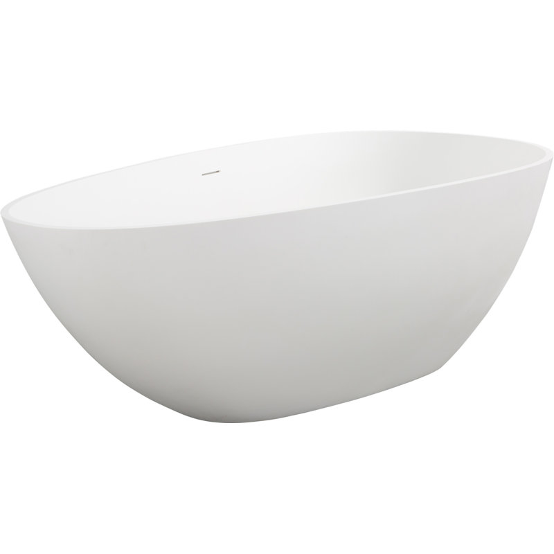 67" Freestanding Solid Surface Bathtub