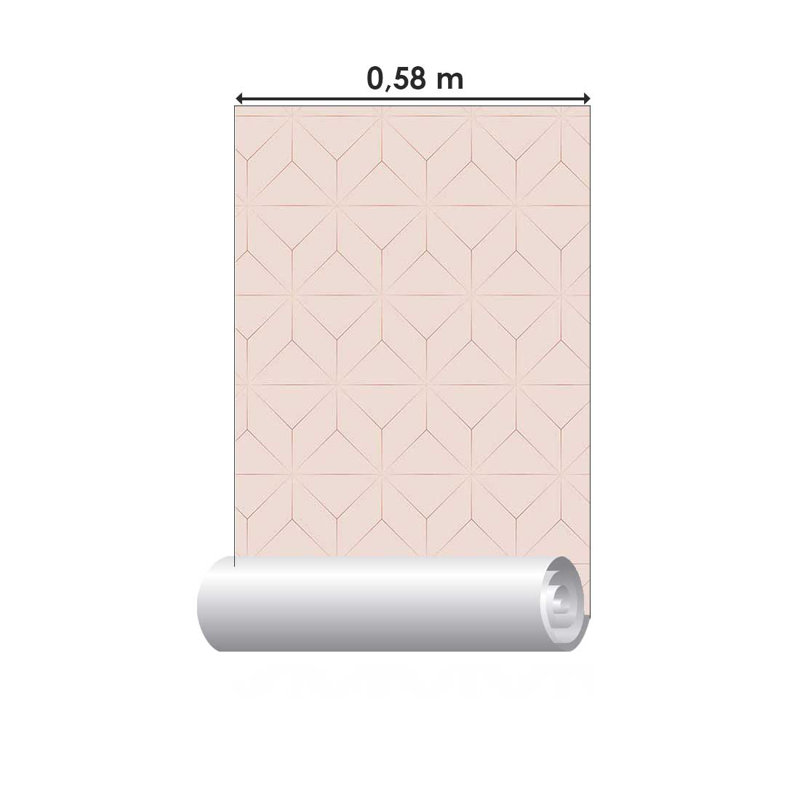 Rouleau de papier peint autocollant L 126 po x l 24 po Matis