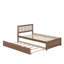 Lit plateforme simple en bois avec lit gigogne Modern Design-1428156607