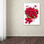 Art mural sur toile tendue - "Valentine Roses" par Macneil Studio pour décoration de salon, de chambre à coucher ou de bureau - 24 x 32-21648232