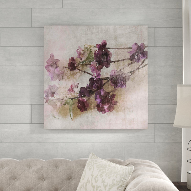 " Purple Flowers 2 " by Irena Orlov, 32" H x 32" W x 1.5" D