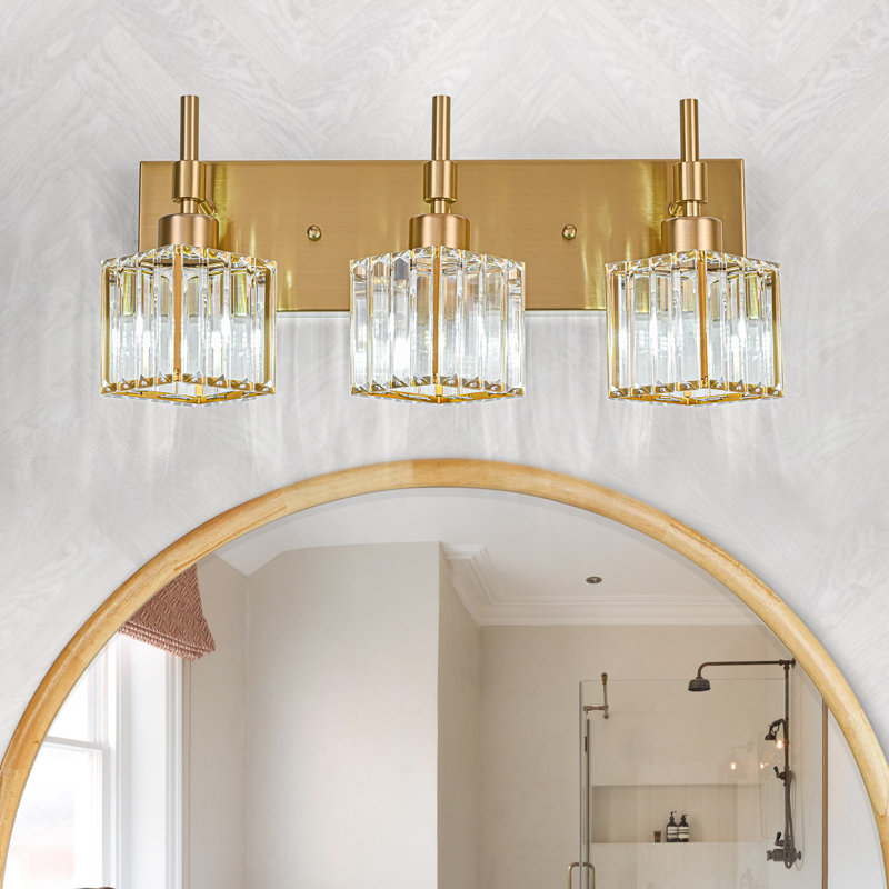 Corless Dimmable Vanity Light, 3, Gold