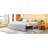 Twin Size Upholstered L-Shaped Upholstered Daybed With Pop Up Trundle, Gray