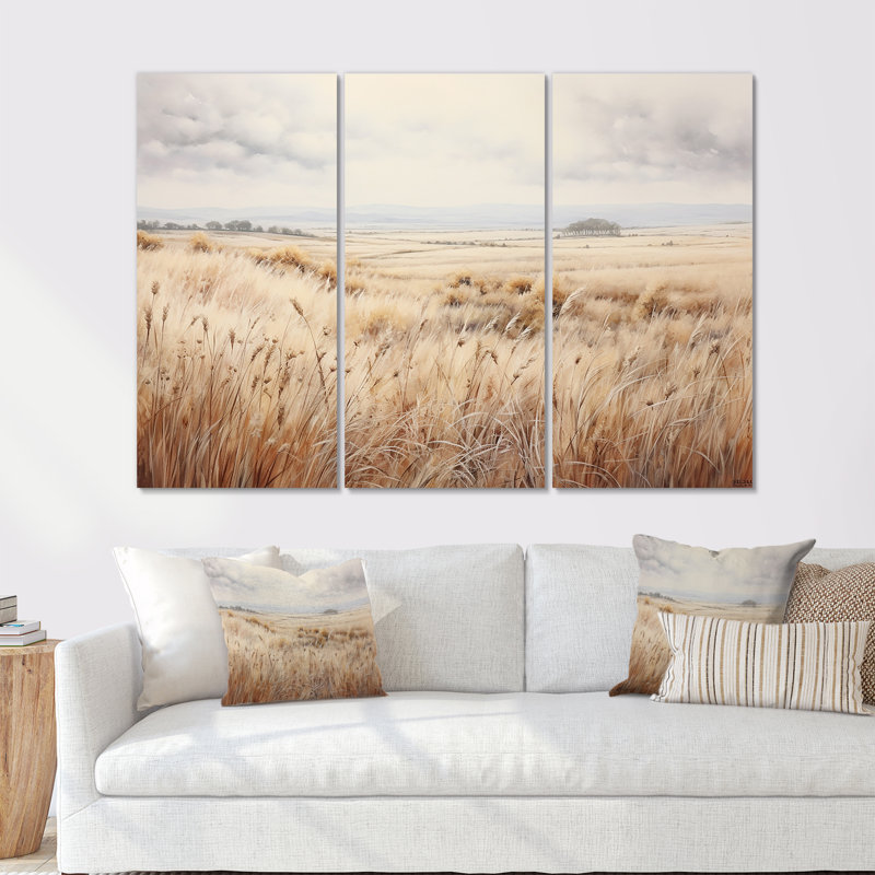 Ensemble de salon Prairie Peacefulness Meadows - Prairies, Toile tendue, H 32 po x l 48 po x P 1 po
