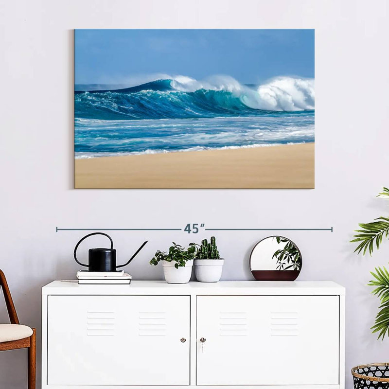 Senne Breaking Sea Waves, 26" H x 39" W