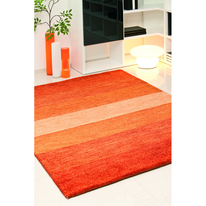 Striped Hand Woven Area Rug, Rectangle 140 x 200cm