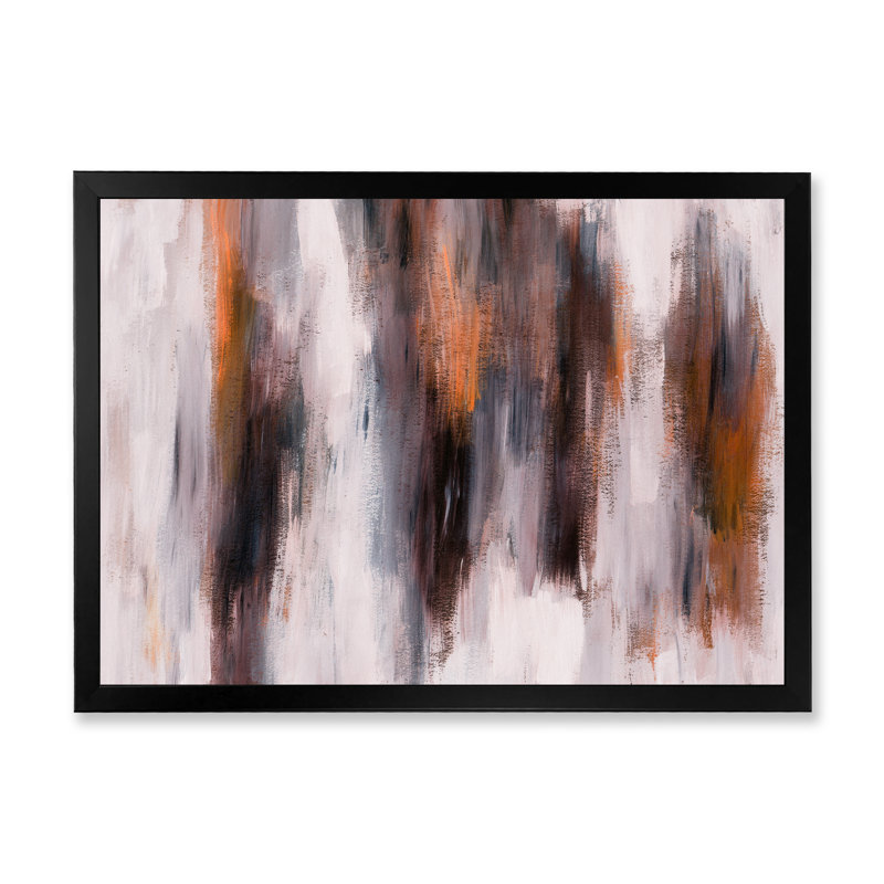 «Fractal Brown and White Texture», reproduction sur toile flottante, Cadre photo noir, H 8 po x l 12 po x P 1 po