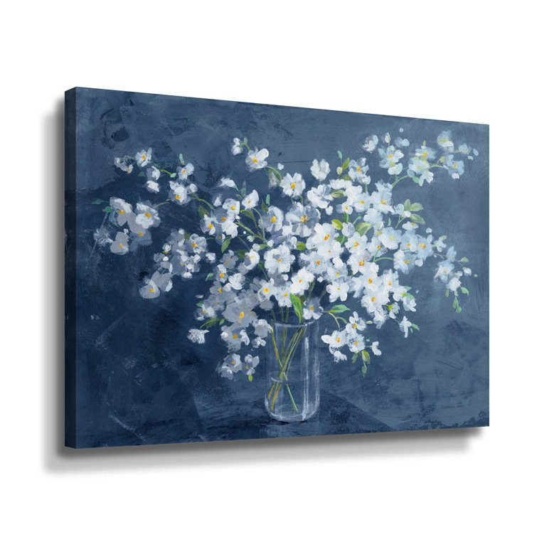 Fresh White Bouquet Dark Blue Gallery
