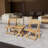 HIPS Material Outdoor Bistro Set Foldable Small Table And Chair Set With 2 Chairs And Table