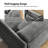 Teekam 73.25"W Power Reclining Zero Gravity Sofa with Adjustable Headrest And Footrest-1436055823