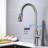 Kitchen Faucet With Pull-Out Spray, Brushed Nickel Plating, Stainless Steel Body, 360 Rotating Nozzle For Convenience, Corrosion And Rust Prevention, Single Handle Adjustment Pullout Craftsmanship,-1917887389