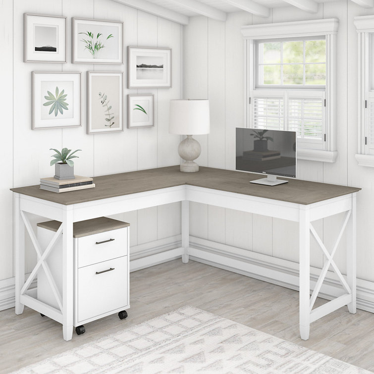 Huckins L-Shaped Credenza Desk