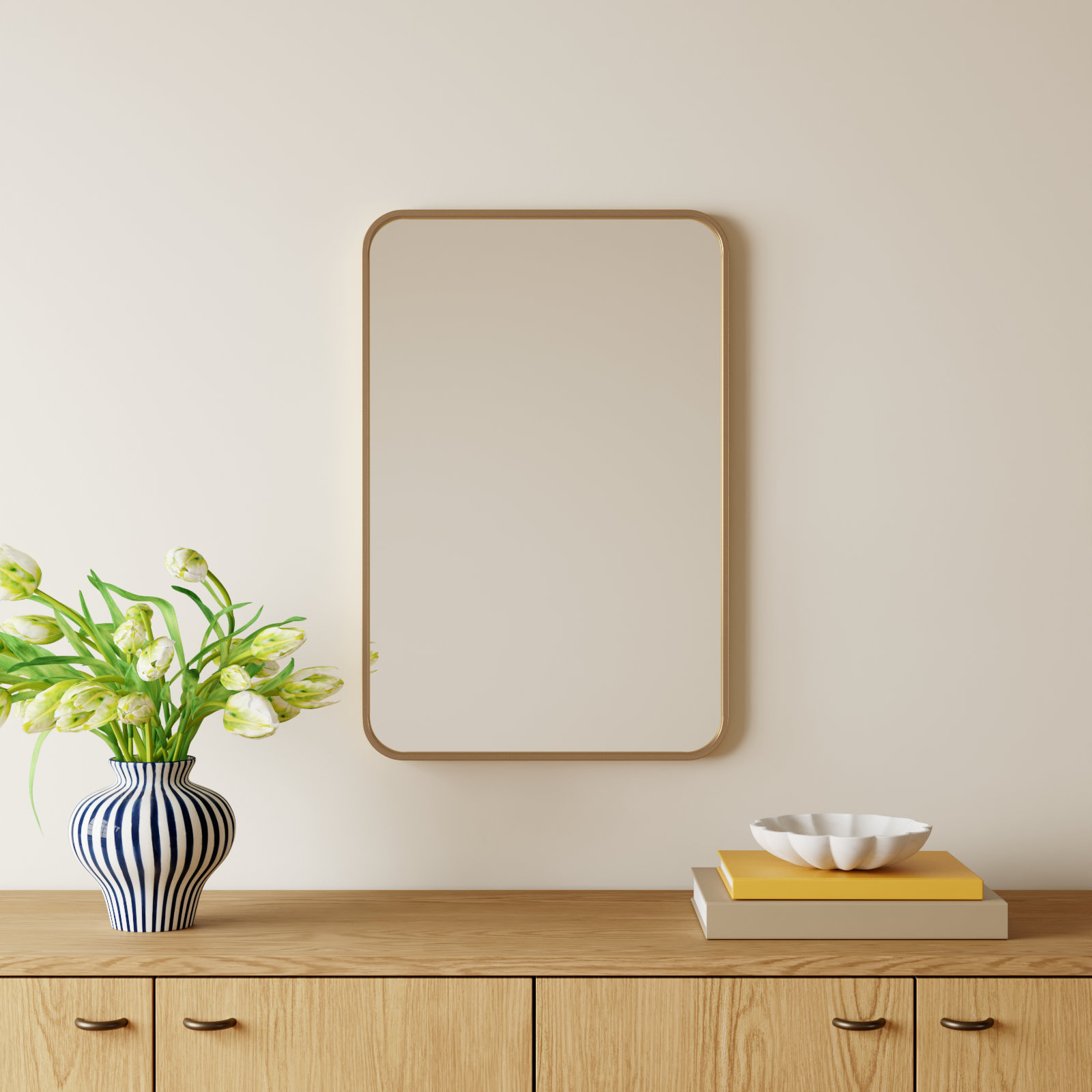 Sabine 36" Accent Mirror, Black, 30'' H x 20'' W